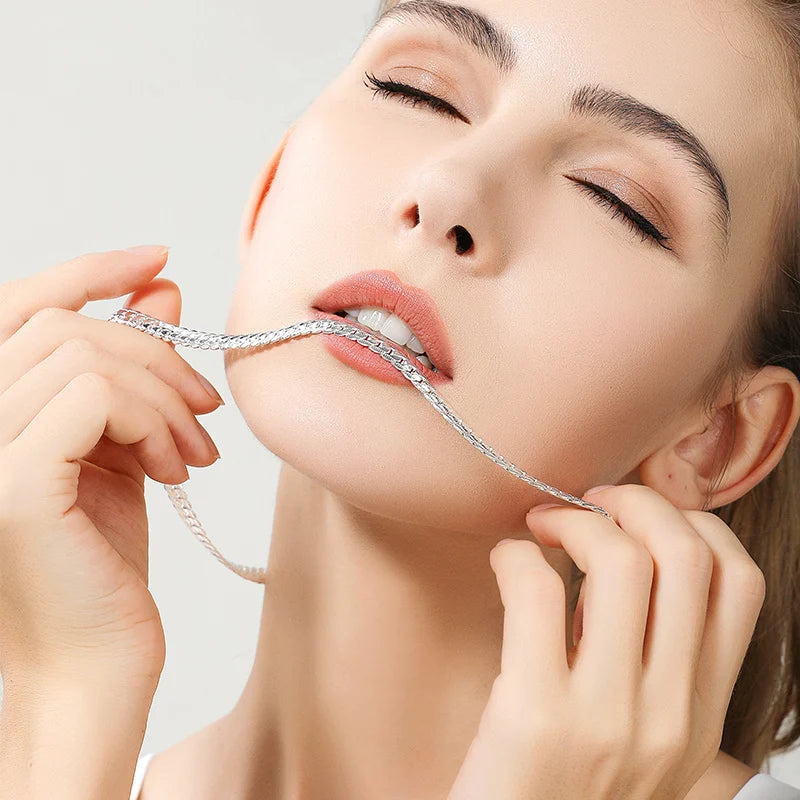 Sideways Chain Necklace